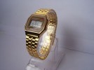 RELOJ DIGITAL RETRO VINTAGE MUJER HOMBRE DORADO AÑOS 80 