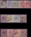 SPAIN-1889/99-ALF.XIII-ED.213,215/26-VG. USED-CV$ 38.00 