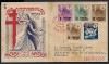 1950 SPAIN LUCHA ANTI TB REG FDC MADRID TO ALMERIA  