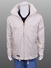 Mens Wind Breaker Waterproof Jacket Coat Beige Sz XXL 