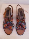 Centralina Ladies Tan Leather Strappy Sandals - 40 NEW 