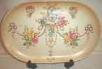 ART NOUVEAU FIELDINGS CROWN DEVON BLUSH OVAL 