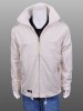 Mens Wind Breaker Waterproof Jacket Coat Beige Sz L 