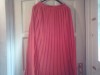 LADIES RED PLEATED SKIRT BY DEBENHAMS 