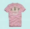 %ABERCROMBIE & FITCH MEN'S PINK T-SHIRT szie L 