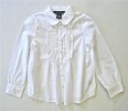 NWT RALPH LAUREN Girls Cotton Ruffled Blouse Shirt 6X 