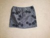 NEXT BLACK SHEEN MINI SKIRT WITH NETTED & BEADED DESIGN 