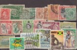 21 Jamaica stamps - Mixed - USED. 