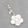 Swarovski Crystal Rose Flower Pendant Necklace bb750 