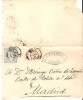 94) SPAIN  1870  COVER  LINARES -  MADRID 