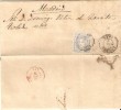 95) SPAIN  1870  COVER  LINARES -  MADRID 