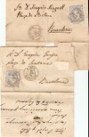 104) SPAIN 1870   2 COVERS  BERGA  -   BARCELONA 