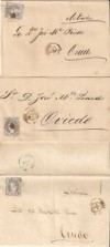 105) SPAIN 1870 / 1872   3 OLD COVERS   