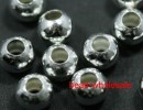 Free Ship!100pcs silver color metal spacer beads 8mm 