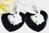 Double Color Fashion Heart Rabbit Dangle Earrings C16 