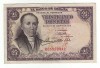 Spain  25 pesetas  19/02/1946  P 130  VF 