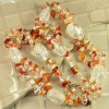 Carnelian Multi Gems 18K Gold Plated Necklace 19