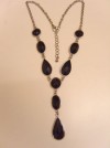 Beautiful Black Faceted Jewel Bead Necklace New tag 