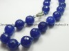 Natural 12mm Blue Sapphire Necklace 18'' 