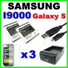 2x Battery USB AC Charger for Samsung I9000 Galaxy S UK 