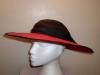 1980’s RETRO BLACK & PINK WIDE BRIM DRESSING UP HAT 54 