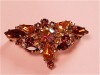 BEAUTIFUL VINTAGE RHINESTONE/AB CRYSTAL BROOCH 