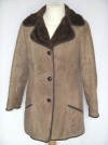 vtg 70s DEBENHAMS REAL SUEDE SHEEPSKIN JACKET COAT S 36 