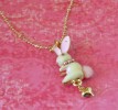 Betsey Johnson bunny necklace 