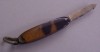 ANTIQUE MINIATURE TORTOISE SHELL POCKET KNIFE 1 1/4