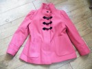 Debenhams Womens Pink Coat with funnel neck size 16 