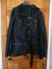 NEXT LEATHER LOOK BIKER JACKET SIZE 18 