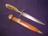 WWII German Fighting Knife Dagger Stag w/Scbd  