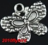 Free Shipping 20pcs Tibetan Silver butterfiy pendants  