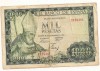 ESPAÑA: 1000 PESETAS ISIDORO. AÑO 1965. SIN SERIE. MBC- 