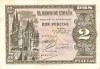 5041- BILLETE 2 PTAS  SC 1938 SERIE H (escrito detras)