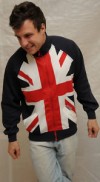 Unisex Union Jack Jacket Baseball Varsity Fashion M  