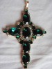 CZECH  RHINESTONE    A CRUCIFIX   HUSAR.D K=159 