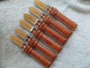 NEW 6 X GENUINE LEATHER TAN STRAP 18 MM. BAND NO. 4 