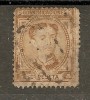 124) SPAIN / ESPANA 1876 USED  5CTS. KING ALFONSO XII 