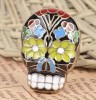 HOT Fashion Retro Style Colorful Skull Rings ADJUSTABLE 