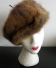 60's vintage mink baker boy hat 