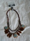 NWT Brown and Turquoise Anthropologie Necklace  