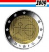 2 euros LUXEMBURGO 2009 Conmemorativa EMU- Sin Circular