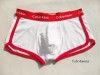  New Men Sexy Boxer Brief Sports Underwear L White&Red 