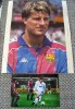  FC BARCELONA PHOTO of MICHAEL LAUDRUP, PLAYER  SIGNED 