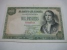 Billete de 1.000 Pesetas de 1949, SIN SERIE 