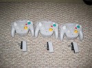 3 Nintendo Wavebird Wireless Controllers Gamecube & Wii 