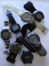 LCD CHRONOGRAPH SPORT WATCHES Asst for Parts/Repair 