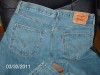 LEVI'S 501 BLUE DENIM JEANS SIZE 36 X 32 