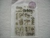 B Day Messages clear scrapbook stamps Stampendous 